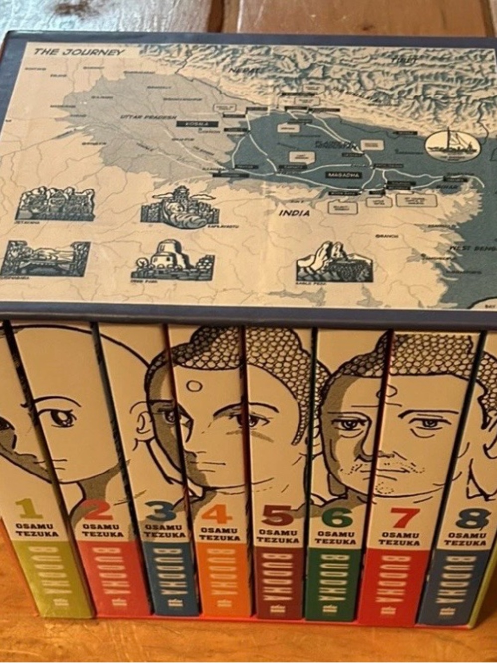 Buddha Vol.1-8 Graphic Novel Box Set Osama Tekuza English Version - Picture 4 of 4